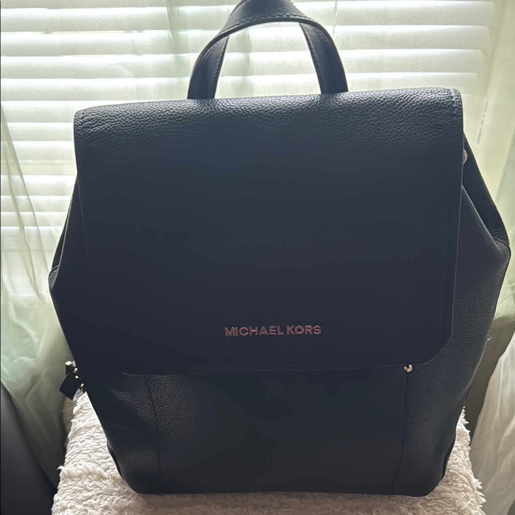 Michael Kors Black Backpack Sleek And Functional